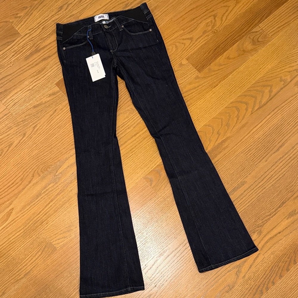 PAIGE Midnight Skyline Boot Cut Women's Maternity Jeans